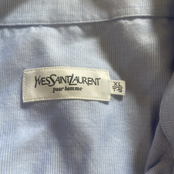 YSL blue button up - Picture 2 of 7